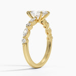 Versailles Half Coverage Diamond Ring (1/3 ct. tw.) Yellow Gold 18k Marquise Engagement Ring