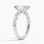 Versailles Half Coverage Diamond Ring (1/3 ct. tw.) Platinum Marquise Engagement Ring