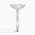 Versailles Half Coverage Diamond Ring (1/3 ct. tw.) Platinum Marquise Engagement Ring
