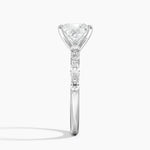Versailles Half Coverage Diamond Ring (1/3 ct. tw.) Platinum Princess Engagement Ring
