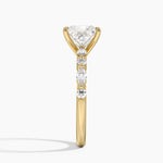 Versailles Half Coverage Diamond Ring (1/3 ct. tw.) Yellow Gold 18k Princess Engagement Ring