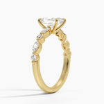 Versailles Half Coverage Diamond Ring (1/3 ct. tw.) Yellow Gold 18k Radiant Engagement Ring