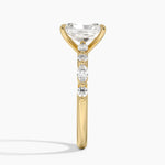 Versailles Half Coverage Diamond Ring (1/3 ct. tw.) Yellow Gold 18k Radiant Engagement Ring