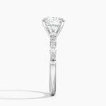 Versailles Half Coverage Diamond Ring (1/3 ct. tw.) Platinum Round Engagement Ring