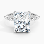 Versailles Half Coverage Diamond Ring (1/3 ct. tw.) Platinum Radiant Engagement Ring