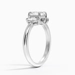 Sasha Three Stone Marquise Diamond Ring (1/3 ct. tw.) Platinum Asscher Engagement Ring