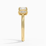 Sasha Three Stone Marquise Diamond Ring (1/3 ct. tw.) Yellow Gold 18k Asscher Engagement Ring