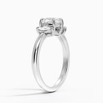 Sasha Three Stone Marquise Diamond Ring (1/3 ct. tw.) Platinum Cushion Engagement Ring