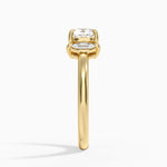 Sasha Three Stone Marquise Diamond Ring (1/3 ct. tw.) Yellow Gold 18k Cushion Engagement Ring