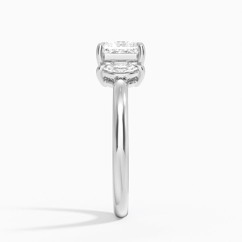 Sasha Three Stone Marquise Diamond Ring (1/3 ct. tw.) Platinum Princess Engagement Ring