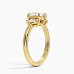 Sasha Three Stone Marquise Diamond Ring (1/3 ct. tw.) Yellow Gold 18k Princess Engagement Ring