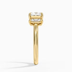 Sasha Three Stone Marquise Diamond Ring (1/3 ct. tw.) Yellow Gold 18k Princess Engagement Ring