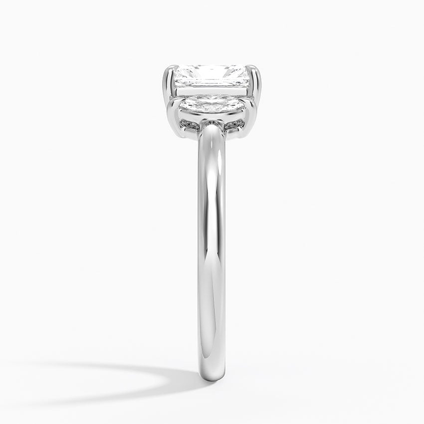 Sasha Three Stone Marquise Diamond Ring (1/3 ct. tw.) Platinum Radiant Engagement Ring