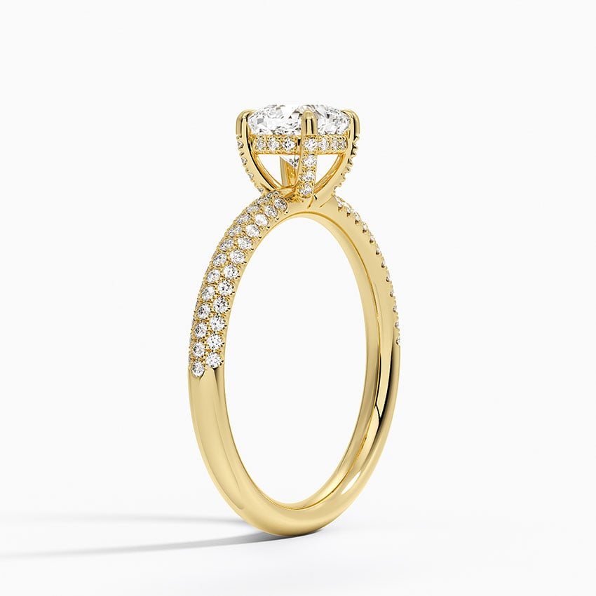 Valencia Diamond Ring (1/3 ct. tw.) Yellow Gold 18k Cushion Engagement Ring