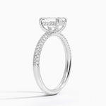 Valencia Diamond Ring (1/3 ct. tw.) Platinum Emerald Engagement Ring