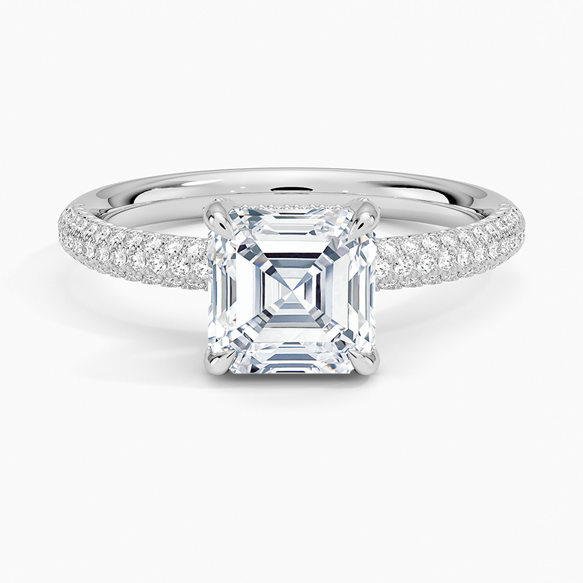 Valencia Diamond Ring (1/3 ct. tw.) Platinum Asscher Engagement Ring