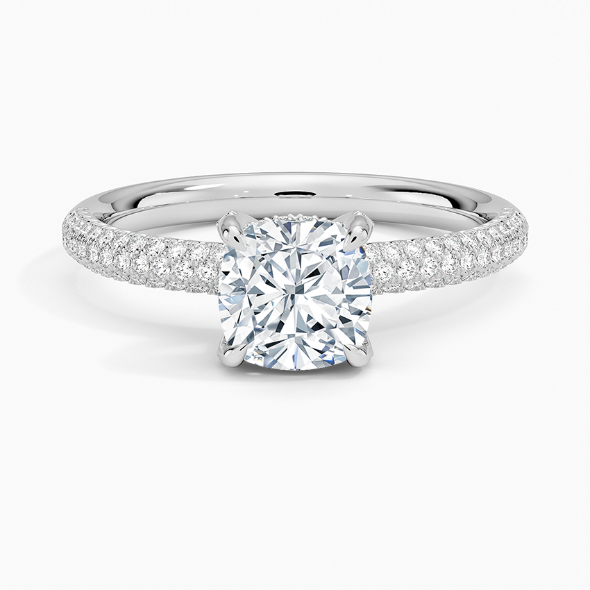 Valencia Diamond Ring (1/3 ct. tw.) Platinum Cushion Engagement Ring
