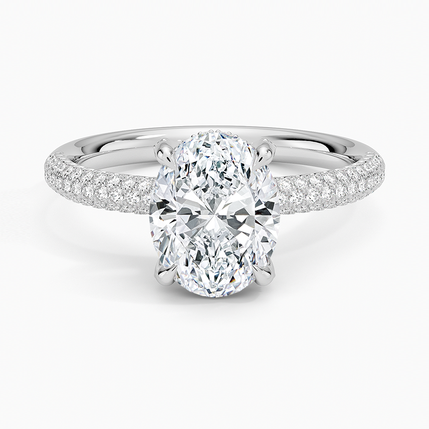 Valencia Diamond Ring (1/3 ct. tw.) Platinum Oval Engagement Ring