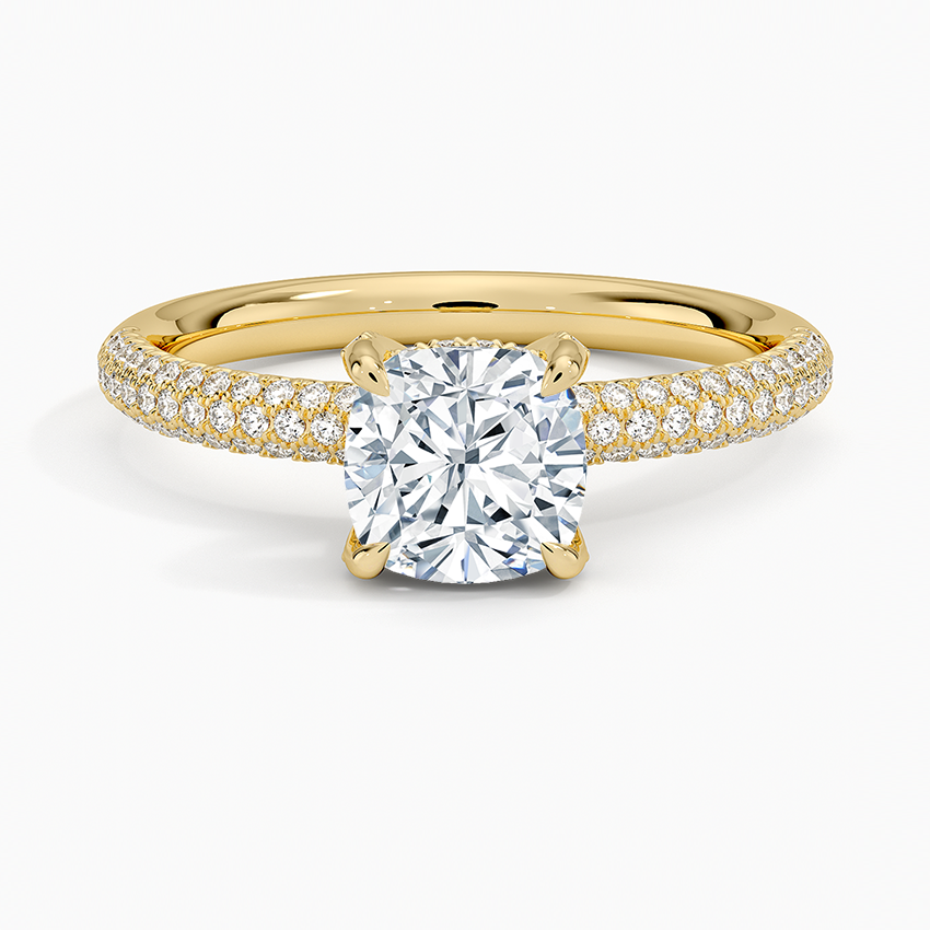 Valencia Diamond Ring (1/3 ct. tw.) Yellow Gold 18k Cushion Engagement Ring