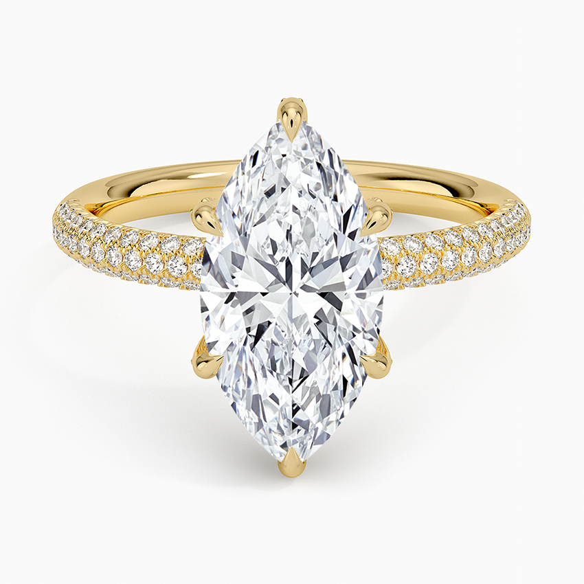 Valencia Diamond Ring (1/3 ct. tw.) Yellow Gold 18k Marquise Engagement Ring