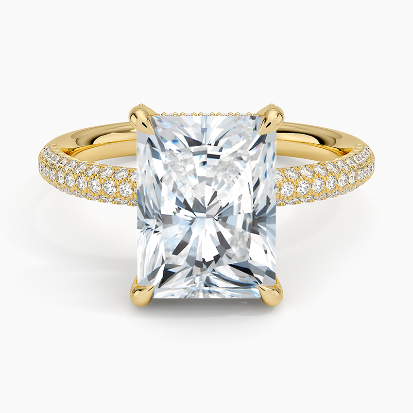 Valencia Diamond Ring (1/3 ct. tw.) Yellow Gold 18k Radiant Engagement Ring
