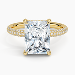 Valencia Diamond Ring (1/3 ct. tw.) Yellow Gold 18k Radiant Engagement Ring