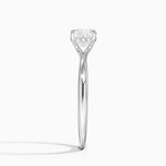 Freesia Hidden Halo Diamond Ring Platinum Cushion Engagement Ring