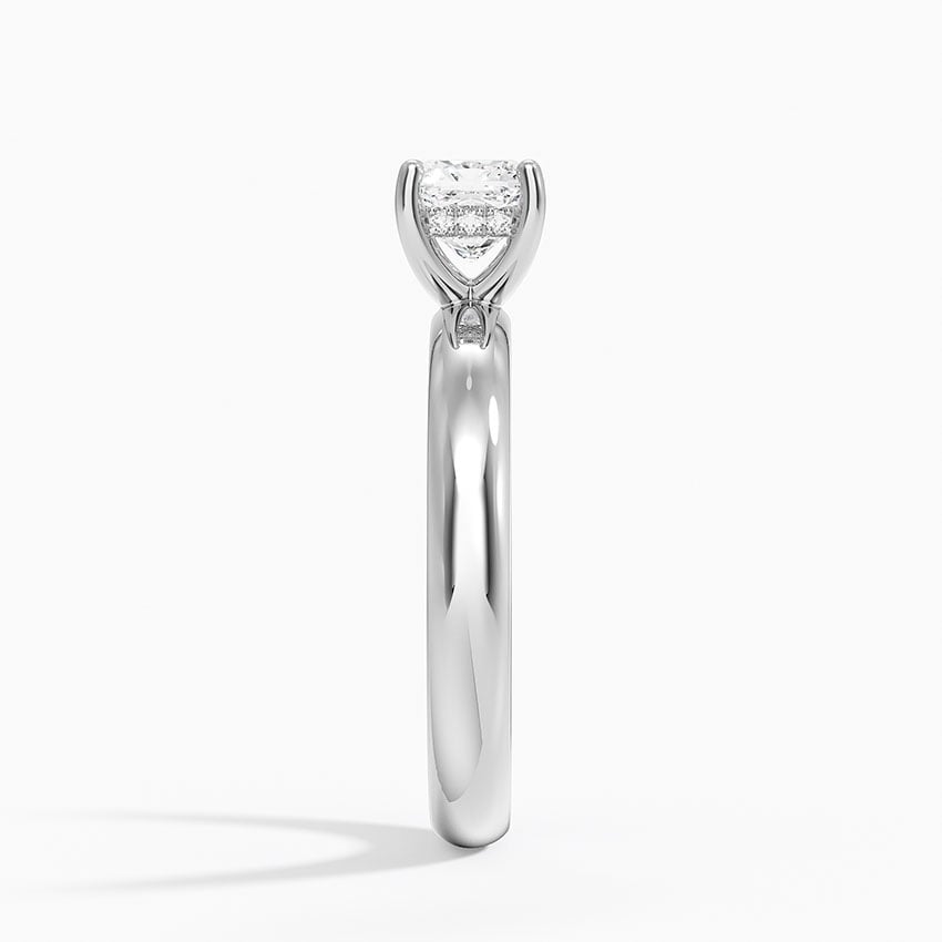 Sydney Perfect Fit Halo 3mm Diamond Ring Platinum Cushion Engagement Ring