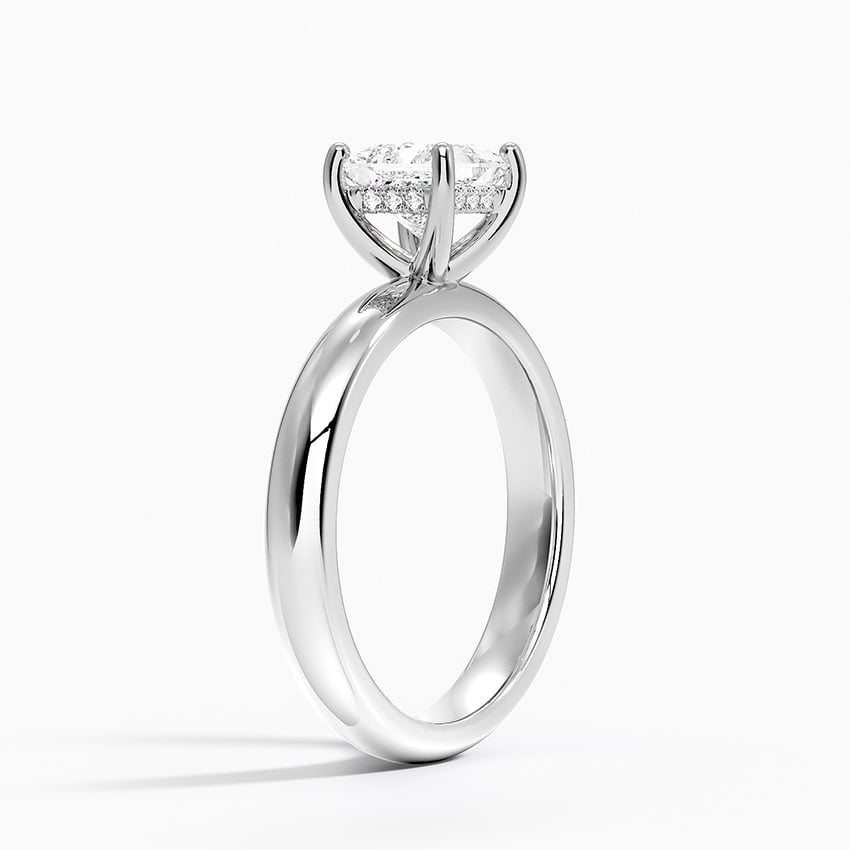 Sydney Perfect Fit Halo 3mm Diamond Ring Platinum Princess Engagement Ring