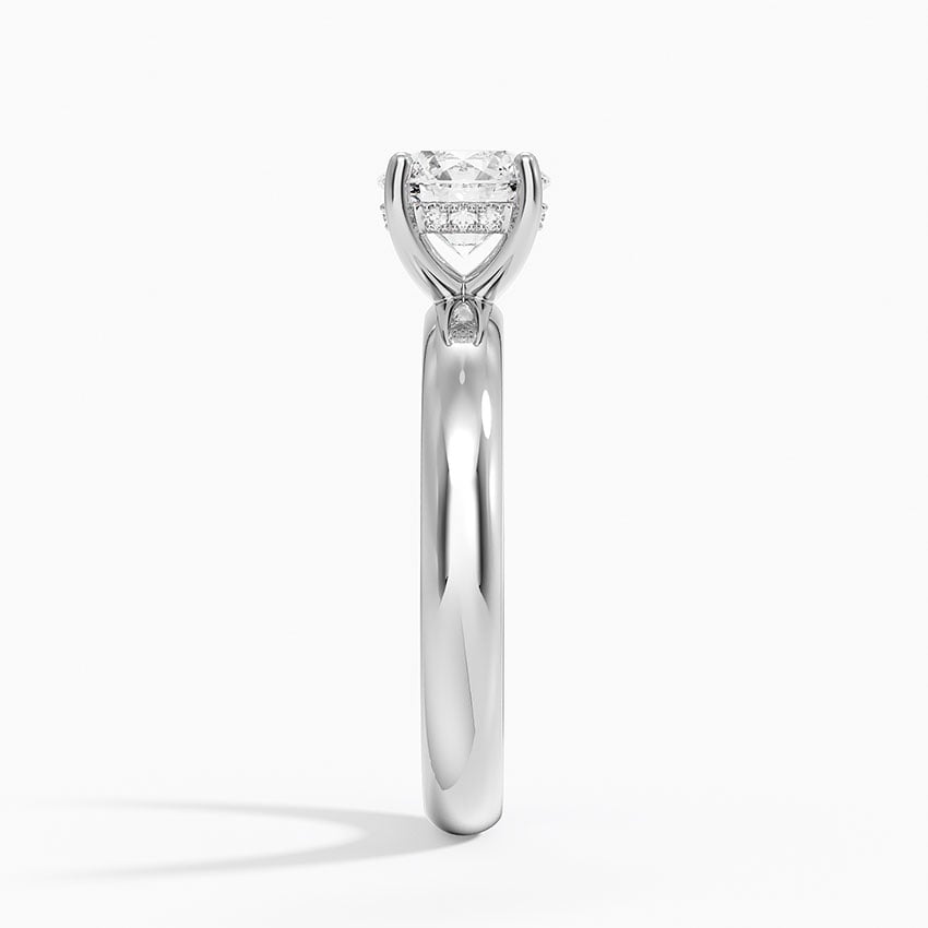 Sydney Perfect Fit Halo 3mm Diamond Ring Platinum Round Engagement Ring