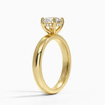 Sydney Perfect Fit Halo 3mm Diamond Ring Yellow Gold 18k Round Engagement Ring