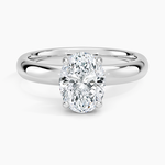 Sydney Perfect Fit Halo 3mm Diamond Ring Platinum Oval Engagement Ring