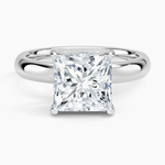 Sydney Perfect Fit Halo 3mm Diamond Ring Platinum Princess Engagement Ring