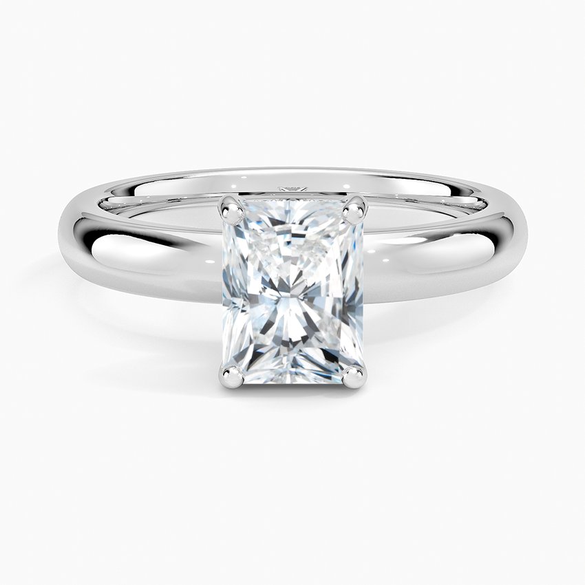 Sydney Perfect Fit Halo 3mm Diamond Ring Platinum Radiant Engagement Ring
