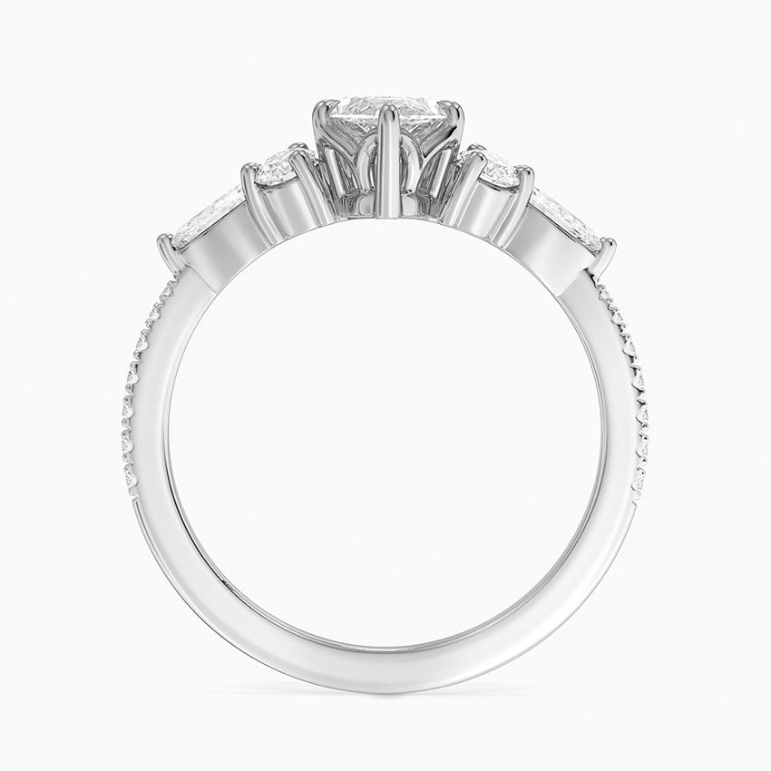 Luxe Nadia Pavé Diamond Ring (1/2 ct. tw.) Platinum Marquise Engagement Ring