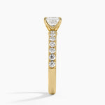 Luxe Amelie Diamond Ring (3/8 ct. tw.) Yellow Gold 18k Asscher Engagement Ring