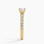 Luxe Amelie Diamond Ring (3/8 ct. tw.) Yellow Gold 18k Cushion Engagement Ring