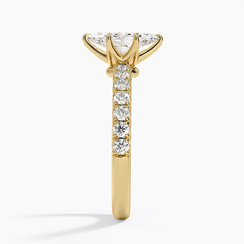 Luxe Amelie Diamond Ring (3/8 ct. tw.) Yellow Gold 18k Marquise Engagement Ring