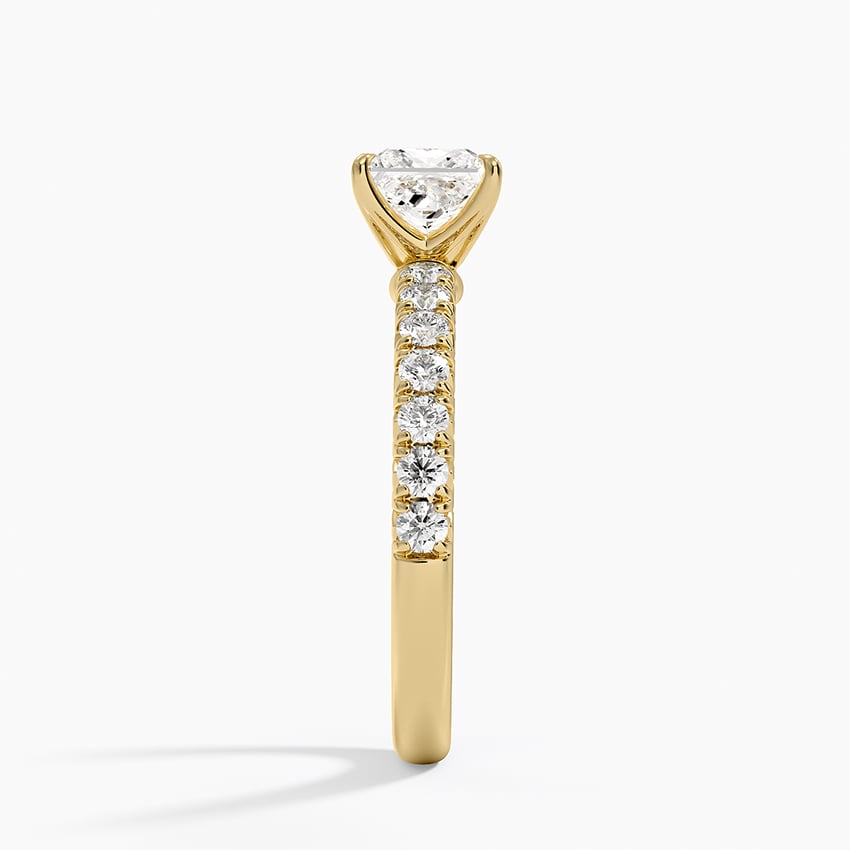 Luxe Amelie Diamond Ring (3/8 ct. tw.) Yellow Gold 18k Princess Engagement Ring