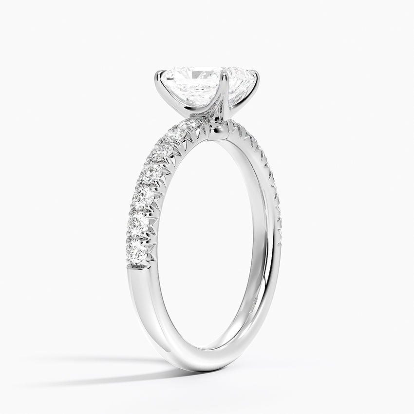 Luxe Amelie Diamond Ring (3/8 ct. tw.) Platinum Radiant Engagement Ring