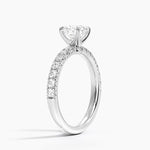 Luxe Amelie Diamond Ring (3/8 ct. tw.) Platinum Round Engagement Ring
