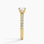 Luxe Amelie Diamond Ring (3/8 ct. tw.) Yellow Gold 18k Round Engagement Ring