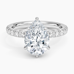Luxe Amelie Diamond Ring (3/8 ct. tw.) Platinum Pear Engagement Ring