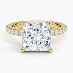 Luxe Amelie Diamond Ring (3/8 ct. tw.) Yellow Gold 18k Princess Engagement Ring