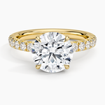 Luxe Amelie Diamond Ring (3/8 ct. tw.) Yellow Gold 18k Round Engagement Ring