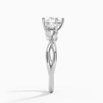 Willow Three Stone Diamond Ring (1/3 ct. tw.) Platinum Heart Engagement Ring