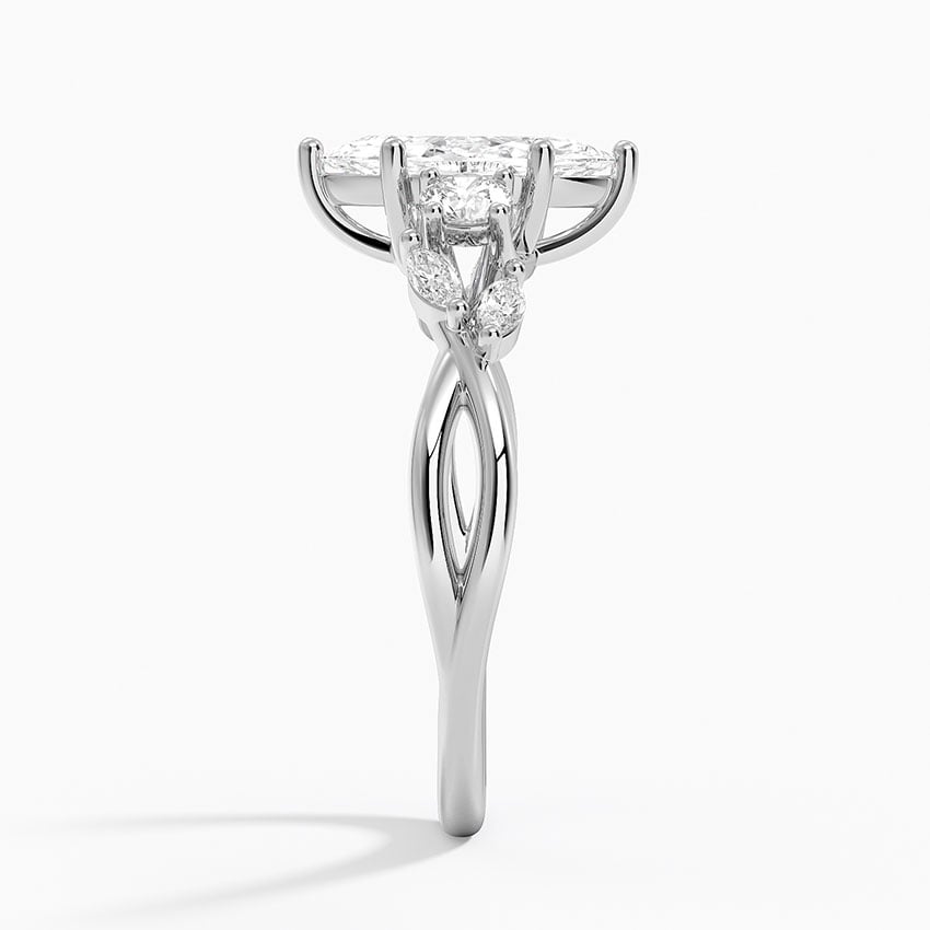 Willow Three Stone Diamond Ring (1/3 ct. tw.) Platinum Marquise Engagement Ring