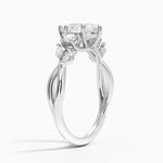 Willow Three Stone Diamond Ring (1/3 ct. tw.) Platinum Pear Engagement Ring
