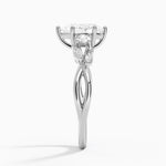 Willow Three Stone Diamond Ring (1/3 ct. tw.) Platinum Pear Engagement Ring