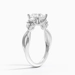Willow Three Stone Diamond Ring (1/3 ct. tw.) Platinum Princess Engagement Ring